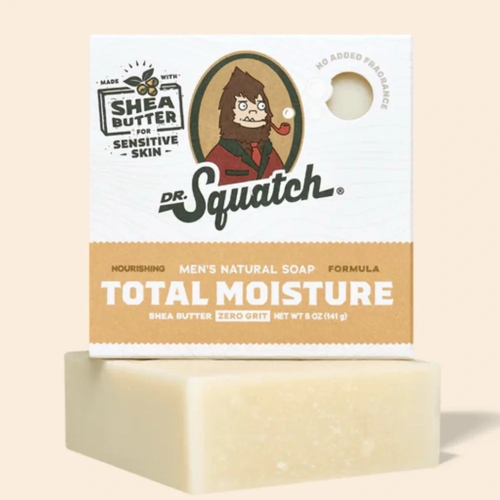 NWT, Dr. Squatch Men’s Total Moisture Bar soap, shea butter formula,‎ 5 OZ(141g)